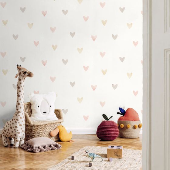 Heart pink tapeta