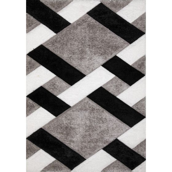 Impala Grid grey koberec 80x150 cm