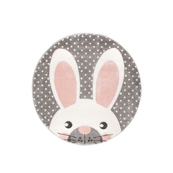 Kiddy Bunny koberec 120 cm kruh