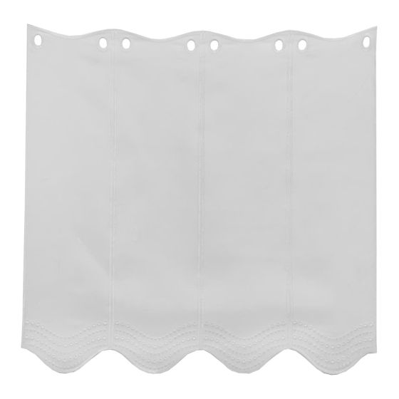 Vitrážková Sonya záclona 60 cm biela