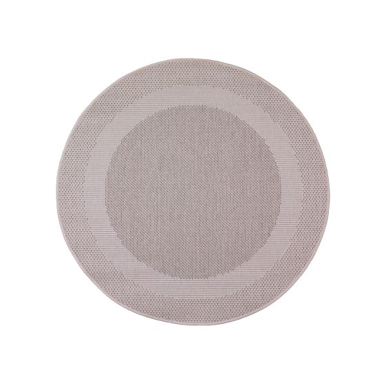 IN and OUT cream koberec 80 cm kruh
