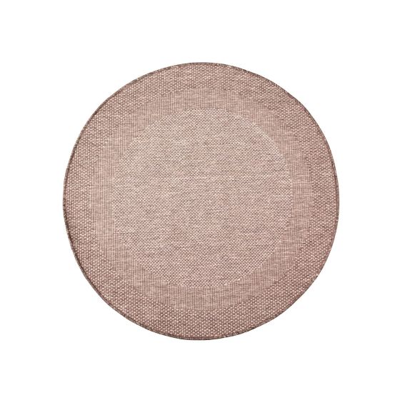IN and OUT beige koberec 120 cm kruh