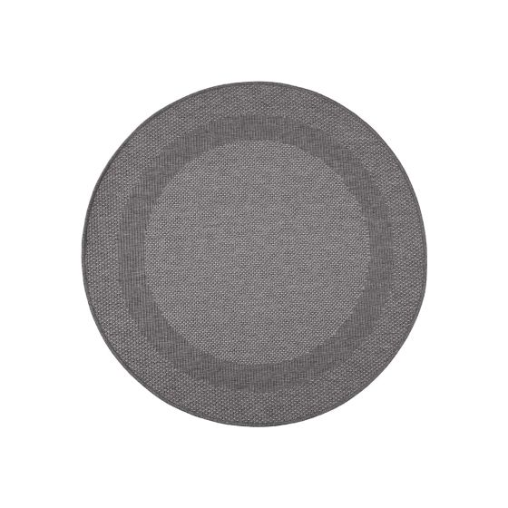 IN and OUT grey koberec 80 cm kruh