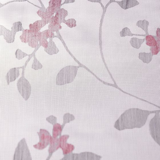 Spring záclona biela-pink 300 cm