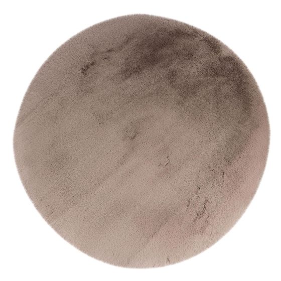 Heaven taupe koberec 120 cm kruh