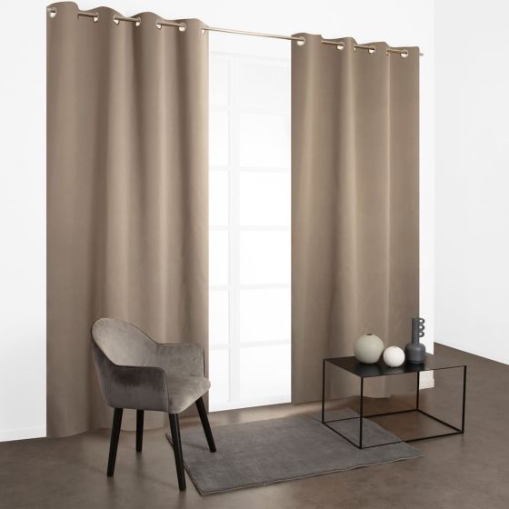 Orion hotový dimout záves s krúžkami záves 135x240cm taupe