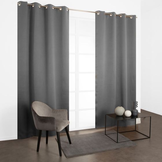 Orion hotový dimout záves s krúžkami záves 135x240cm tmavosivá