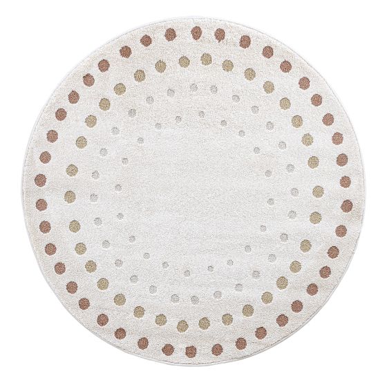 Elio dots cream koberec 120cm kruh