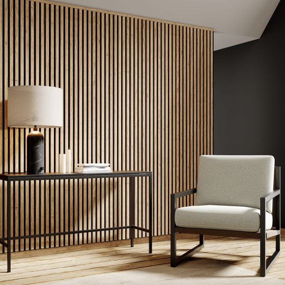Akustický panel na stenu MDF 12mm saragossa oak-black