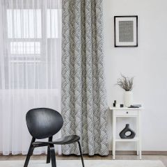 Artdeco záves 140 cm čierna-biela