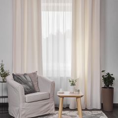 Cotonello hotový záves s krúžkami záves 140X270 cm biela