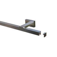 Cuby hliníková garnižová tyč hranaté 160 cm silver