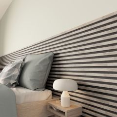 Decowall akustický nástenný panel sivý dub-čierny
