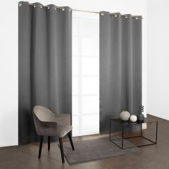 Orion hotový dimout záves s krúžkami záves 135x240cm tmavosivá