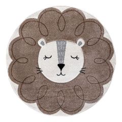 Bond Kids brown koberec 120 cm kruh