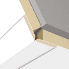 Nastaviteľná rohová lišta k nástennému a stropnému panelu White uni