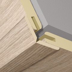 Nastaviteľná rohová lišta k nástennému a stropnému panelu Light grey oak