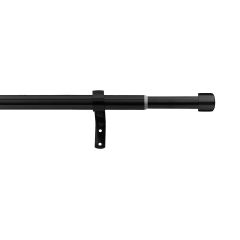 Apollo teleskopická, kovová 1-radová garnižová súprava 120-230cm čierna