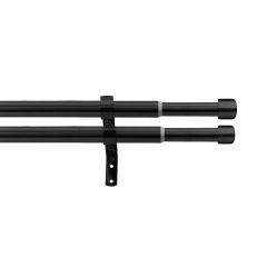 Apollo teleskopická, kovová 2-radová garnižová súprava 120-230cm čierna