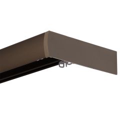 DECO stropná garnižová súprava s predným krytom kovov 180cm matny bronz