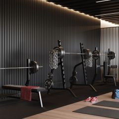 Akustický panel na stenu MDF 12mm black matt-black