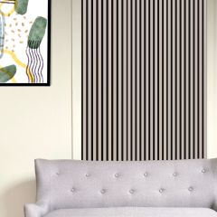 Akustický panel na stenu MDF 12mm sandgray-black