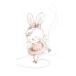 Ballet bunnie Dizajnová tapeta