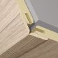 Nastaviteľná rohová lišta k nástennému a stropnému panelu Light grey oak