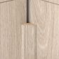 Vnútorná rohová lišta k nástennému a stropnému panelu Light grey oak
