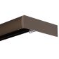 DECO stropná garnižová súprava s predným krytom kovov 240cm matny bronz