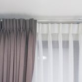 Doublo hliníkový univerzálny garnižový panel 1-2 radový 260 cm biela