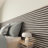 Decowall akustický nástenný panel sivý dub-čierny 