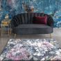 Platinum blue flower koberec 200x290 cm