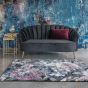 Platinum blue flower koberec 200x290 cm