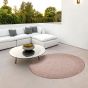 IN and OUT beige koberec 100 cm kruh