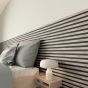 Decowall akustický nástenný panel sivý dub-čierny