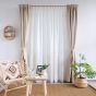 Mirrella záclona batist vyšívaná ecru 290 cm