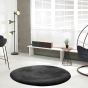 Heaven black koberec 160 cm kruh