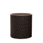 Medium Cylinder Planter brown plastový kvetiná whisky hnedá