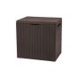 City Box plastový záhradný úložný box s dreveným efektom 113L hnedá