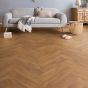 Eurohome Herringbone Harlech Oak 8 mm laminátová podlaha
