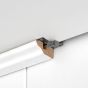 Lišta k nástennému a stropnému panelu 16 x 36mm White uni