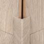 Vonkajšia rohová lišta 90° k nástennému a stropnému panelu Light grey oak