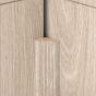 Vnútorná rohová lišta k nástennému a stropnému panelu Light grey oak